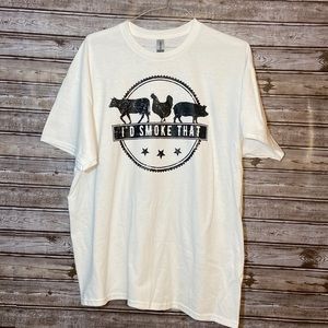 I’d smoke that screen print tee